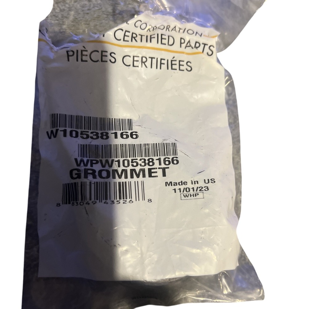 Genuine OEM Whirlpool WPW10538166 W10538166 Dishwasher Circulation Pump Grormmet